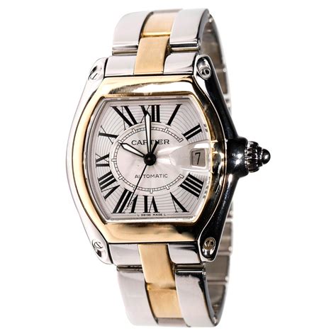 cartier watch 2 tone|cartier roadster two tone men's.